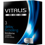 Condones Vitalis Delay & Cooling x 3