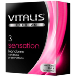 Condones Vitalis Sensation x 3