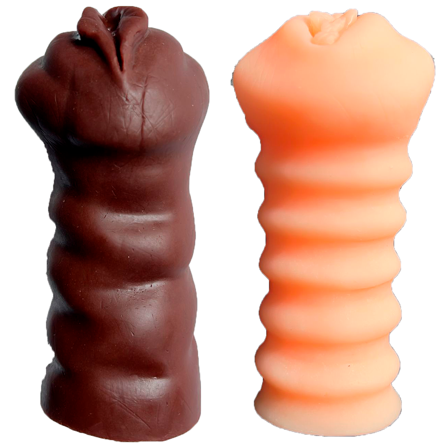 Masturbador-doble-blanco-negro-7b.png Masturbadores Vibrador x 2 Unidades - Imagen 1