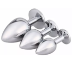 Plug Acostumbradores Acero Inoxidable Con Joya - Imagen 2
