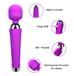 Vibrador Clítoris Micrófono Carga USB Poly Wand - Imagen 5