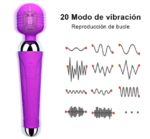 Vibrador Clítoris Micrófono Carga USB Poly Wand - Imagen 3