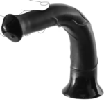 Dildo Realista Burro Negro Flexible con Ventosa de Alta Sujeción