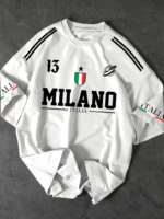 Camiseta Oversize Tipo Jersey de Fútbol "Milano Italia 13" - Imagen 6