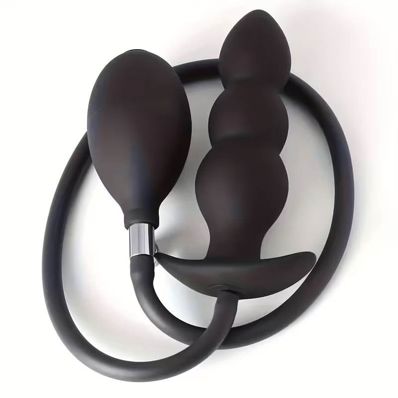 pluginflable Kit Plug Anal De Silicona Inflable Con Aire Ajustable - Imagen 1