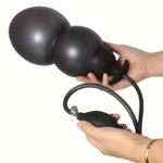 Kit Plug Anal De Silicona Inflable Con Aire Ajustable - Imagen 2