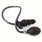 Kit Plug Anal De Silicona Inflable Con Aire Ajustable - Imagen 3