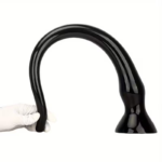 Dilatador Extralargo de Silicona Flexible Negro Largo 35cm