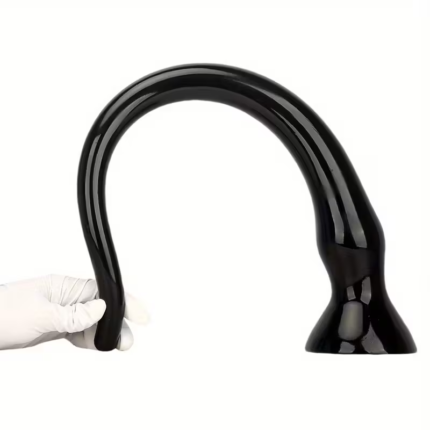 Dilatador Extralargo de Silicona Flexible Negro Largo 35cm