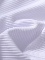 Tanga Blanca de Algodón Acanalado con Elástico Confort Soft Underwear - Imagen 3