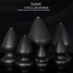 Plug Anal De Silicona Premium Negro - Imagen 2