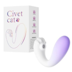 Vibrador Dual Recargable Civet Cat con Succión y Vibración Diseño Ergonómico de Alta Precisión