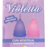 Copa Menstrual Violetta de Silicona Médica 100% Ultra Suave + Jabón Íntimo Incluido