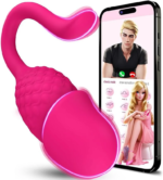 Vibrador Íntimo Inteligente con Control por Aplicación Móvil y Conectividad Inalámbrica Diseño Ergonómico