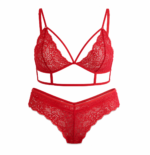 Lencería Sensual En Encaje Rojo Bad Rabbit - Imagen 2