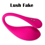 Vibrador Fake de Imitación Tipo LUSH Recargable Diseño Curvo Fucsia
