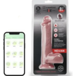 Vibrador Dildo Realista Camtoyz RAW Nevan 8.5" con Control por App y Ventosa Silicona Líquida