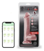 Vibrador Dildo Realista Camtoyz RAW Nevan 8.5" con Control por App y Ventosa Silicona Líquida