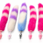 Plug Anal con Cola de Zorra de Peluche Premium Suave, Cómodo y Realista
