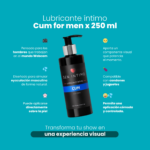 Lubricante Íntimo Cum For Men Sen Íntimo para Hombres y Mundo Webcam Efecto Eyaculación Masculina 250 ml - Imagen 2