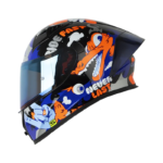 Casco Integral Shaft SH-526 SP EVO Won Azul/Naranja Certificación ECE R 22.06 y Diseño Espacial