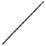 Dilatador Uretral Flexible de 30 cm en Silicona Negra Sonda Ondulada de Insercion Profunda