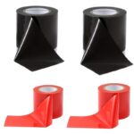 Cinta Adhesivas BDSM para Restricción en Vinilo Suave (Negro y Rojo)