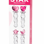 Estimulador Íntimo Star De Vidrio Con Diseños Decorativos