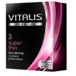 Condones Vitalis Premium Super Thin Caja x 3 Unidades