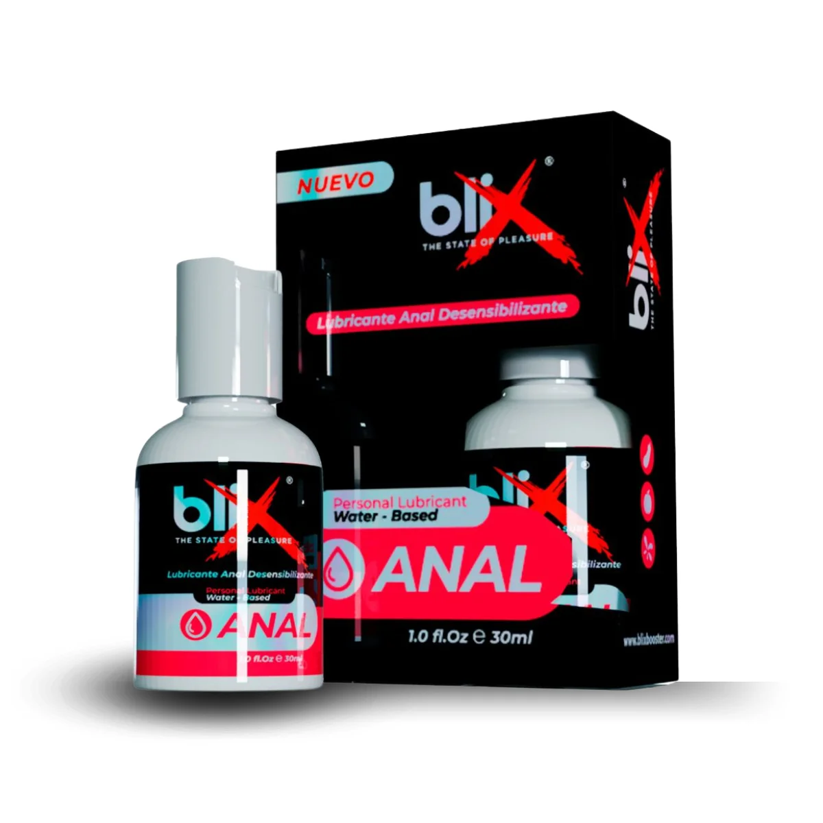 blixanal Lubricante Anal Desensibilizante bliX Water Based 30 ml - Imagen 1