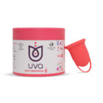 Copa Menstrual UVA 2 Talla A Salmón Hipoalergénica con Jalador de Anillo