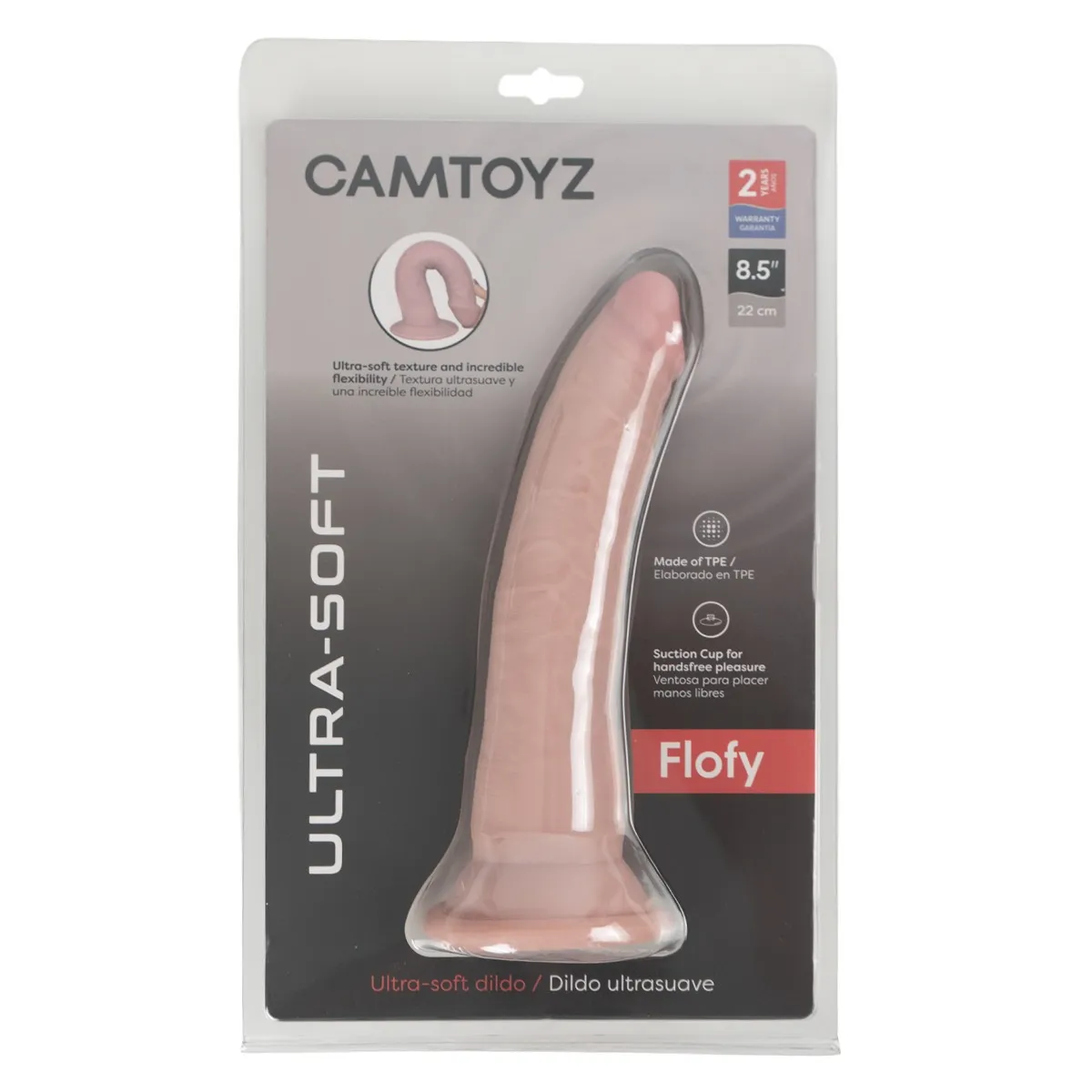 flofypiel Flofy Dildo Ultra Suave Camtoyz 22 cm - Imagen 1